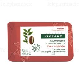 KLORANE Cupuaçu bio - Savon Crème en pain parfum Fleur d'Hibiscus 100g