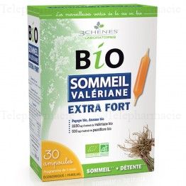 Les 3 ch&ecirc;nes Bio sommeil val&eacute;riane 30 ampoules
