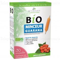 LES 3 CH&Ecirc;NES Bio minceur br&ucirc;le graisse 30 ampoules