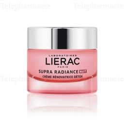 LIERAC Supra Radiance nuit Crème rénovatrice détox pot 50ml