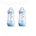 MAM Easy Start Anti-Colique biberon débit 2 260ml Duo bleu & vert