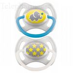 MAM Duo sucettes +6 mois anatomiques silicone REF 32