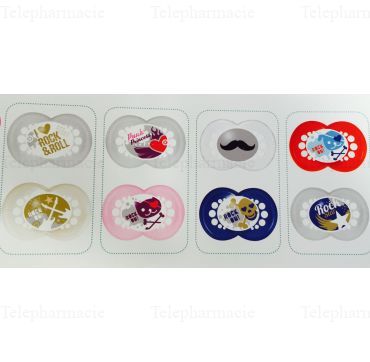 MAM Duo sucettes +18 mois anatomiques caoutchouc REF 42