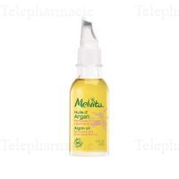 MELVITA Huile de beaut&eacute; - Huile d'argan parfum&eacute;e &agrave; la Rose 50ml