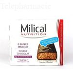 MILICAL Barres minceur hyperprot&eacute;in&eacute;es go&ucirc;t chocolat x 6