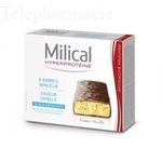 MILICAL Barres minceur hyperprot&eacute;in&eacute;es go&ucirc;t vanille x 6