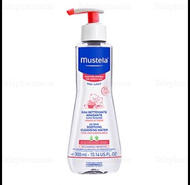 MUSTELA Bébé "Peau très sensible" Eau nettoyante apaisante flacon pompe 300ml