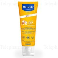 MUSTELA Lait solaire tr&egrave;s haute protection 50+