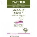CATTIER Masque bio argile rose aloe vera peaux sensibles sachet 12,5ml