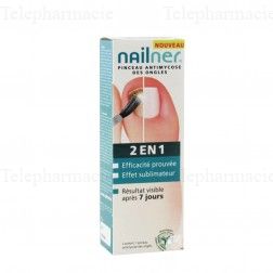 Nailner 2 en 1 mycose des ongles vernis pinceau effet brillance 5ml