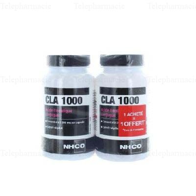 CLA 1000 Acide linol&eacute;ique conjugu&eacute; - Lot de 2 x 60 capsules