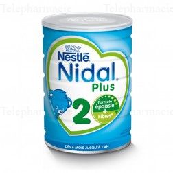 NESTLE Nidal NidalGest Lait 2&egrave;me age 6mois - 1an 800g