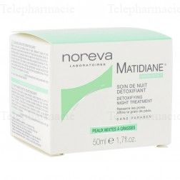 NOREVA Matidiane soin de nuit d&eacute;toxifiant pot 50ml