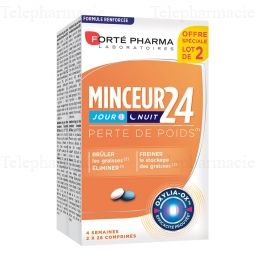 FORTÉ PHARMA Minceur 24 jour/nuit Lot de deux comprimés 2x28