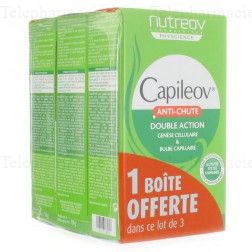 NUTREOV Capileov anti-chute 3 bo&icirc;tes de 30 g&eacute;lules