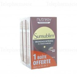 NUTREOV Sunsublim bronzage int&eacute;gral offre sp&eacute;ciale 3 mois 3x 30 capsules