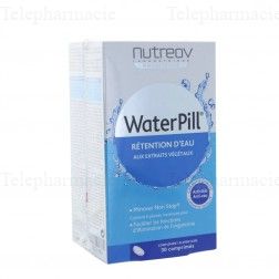 NUTREOV Water Pill r&eacute;tention d'eau aux extraits v&eacute;g&eacute;taux lot 2 bo&icirc;tes 30 comprim&eacute;s