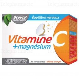 VITAVEA Comprim&eacute;s &agrave; croquer vitamine C + magnesium 24 comprim&eacute;s