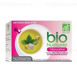 NUTRISANT&Eacute; Infusion bio d&eacute;purative 20 sachets