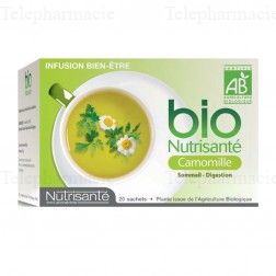 NUTRISANT&Eacute; Infusion camomille bio 20 sachets
