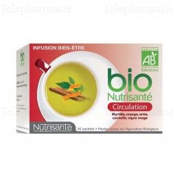 NUTRISANT&Eacute; Infusions circulation bio 20 sachets