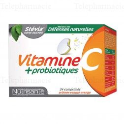 NUTRISANTÉ Vitamine C + def naturelles 24 comprimés à croquer