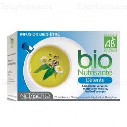 NUTRISANTE Infusion bio D&eacute;tente M&eacute;lisse 20 sachets