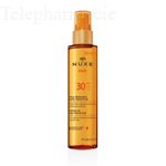 Sun huile bronzante visage et corps haute protection spf30 150ml