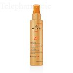 NUXE Sun spray lact&eacute; visage corps SPF20 150ml