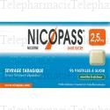 NICOPASS Menthe fra&icirc;cheur 2,5mg sans sucre