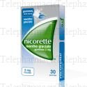 NICORETTE Menthe glaciale 2 mg sans sucre Boîte de 30 gommes