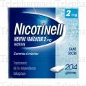 NICOTINELL menthe fraicheur 2 mg sans sucre