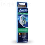 ORAL-B Brossettes dual clean bo&icirc;te de 3