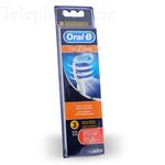 Tetes rechargeables pour brosse a dents electrique oral b trizone