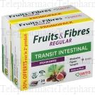 ORTIS Fruits & fibres transit cubes &agrave; m&acirc;cher Lot de 2 Bo&icirc;tes de 24 cubes