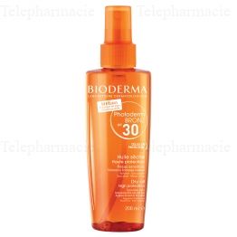 Photoderm bronz huile s&egrave;che haute protection peaux sensibles spf30 200ml
