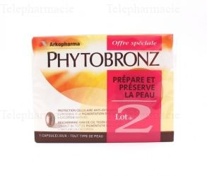 ARKOPHARMA PhytoBronz autobronzant lot 2 boites de 30 g&eacute;lules
