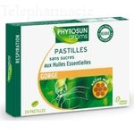 PHYTOSUN Ar&ocirc;ms Pastilles miel sans sucres bo&icirc;te de 24 pastilles