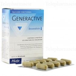 PILEJE Generactive resveratrol 30 g&eacute;lules