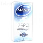 MANIX Zero Imperceptible x 12 préservaifs