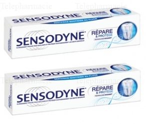 Dentifrice R&eacute;pare et Prot&eacute;ge Menthe Fraiche Lot de 2 x 75ml