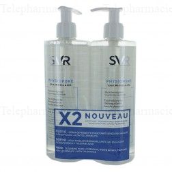 Physiopure eau micellaire 2 x 400ml 2 flacons x 400ml