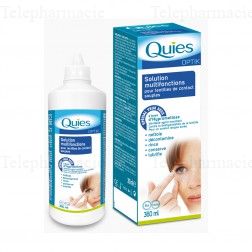 QUIES Optik solution multi fonctions lentilles de contact souples flacon 360ml