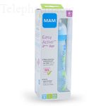 MAM Easy Active biberon 2ème âge Transparent bleu ours