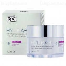 ROC Hydra+ crème nourrissante confort riche pot 50ml