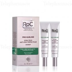 ROC Pro-sublime soin yeux anti-âge perfecteur intensif 1 concentré tube 10ml et 1 fluide activateur tube 10ml