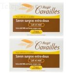 CAVAILL&Egrave;S Savon surgras lait miel Lot de 2 pains de 250g