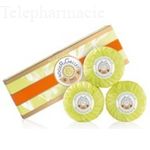 ROGER & GALLET Fleur d'Osmanthus savon parfum&eacute; lot de 3 x 100g