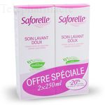 SAFORELLE Soin lavant doux lot de 2 flacon 250ml