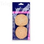 Eponge v&eacute;g&eacute;tale a demaquiller x2 ref42